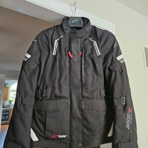 Alpinestars Black and Gray Drystar Performance Jacket